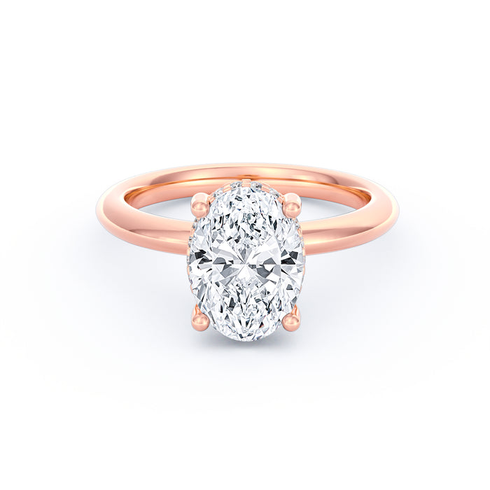Sienna | 2ct Elongated Cushion Cut Hidden Halo Engagement Ring alternate