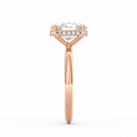 Sienna | 2ct Oval Cut Hidden Halo Engagement Ring