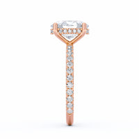 Avery | 2ct Oval Cut Pavé Band Engagement Ring