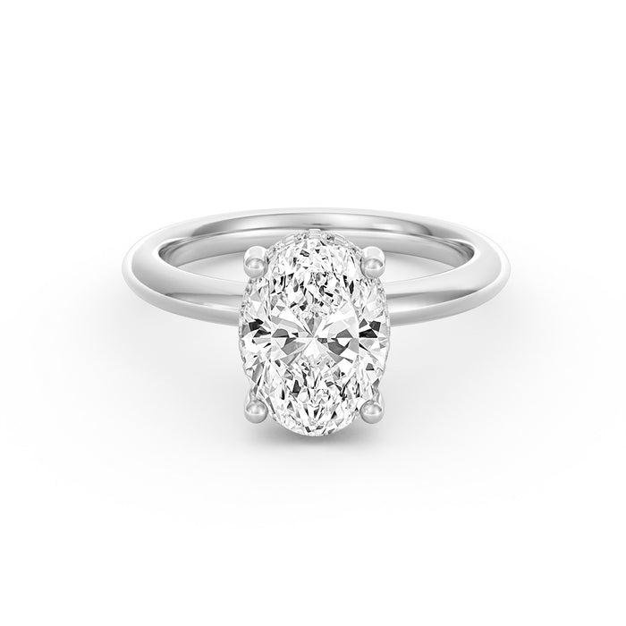 Sienna | 2ct Elongated Cushion Cut Hidden Halo Engagement Ring
