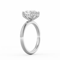 Sienna | 2ct Oval Cut Hidden Halo Engagement Ring