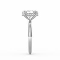 Sienna | 2ct Oval Cut Hidden Halo Engagement Ring