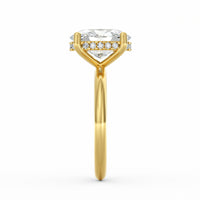 Sienna | 3ct Oval Cut Hidden Halo Engagement Ring