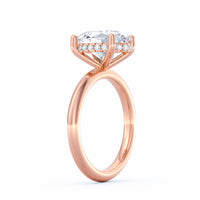 Sienna | 3ct Oval Cut Hidden Halo Engagement Ring