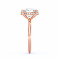 Sienna | 3ct Oval Cut Hidden Halo Engagement Ring