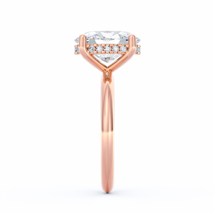 Sienna | 3ct Oval Cut Hidden Halo Engagement Ring