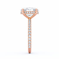 Avery | 3ct Oval Cut Pavé Band Engagement Ring