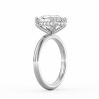 Sienna | 3ct Oval Cut Hidden Halo Engagement Ring