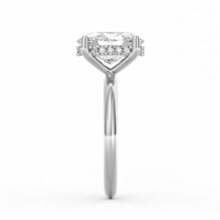 Sienna | 3ct Oval Cut Hidden Halo Engagement Ring