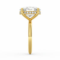Sienna | 4ct Oval Cut Hidden Halo Engagement Ring
