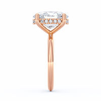 Sienna | 4ct Oval Cut Hidden Halo Engagement Ring