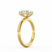 Sienna | 2ct Pear Cut Hidden Halo Engagement Ring