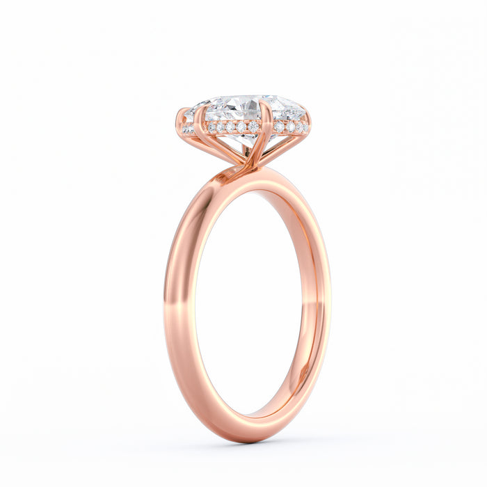 Sienna | 2ct Pear Cut Hidden Halo Engagement Ring