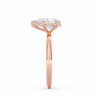 Sienna | 2ct Pear Cut Hidden Halo Engagement Ring