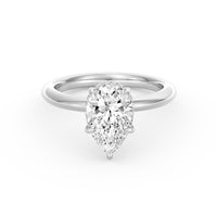 Sienna | 2ct Pear Cut Hidden Halo Engagement Ring