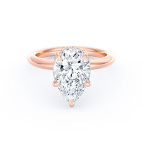 Sienna | 3ct Pear Cut Hidden Halo Engagement Ring