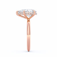 Sienna | 3ct Pear Cut Hidden Halo Engagement Ring
