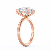 Sienna | 4ct Pear Cut Hidden Halo Engagement Ring