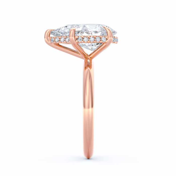 Sienna | 4ct Pear Cut Hidden Halo Engagement Ring