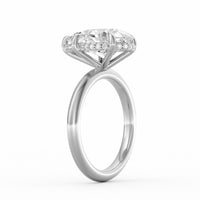 Sienna | 4ct Pear Cut Hidden Halo Engagement Ring