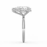 Sienna | 4ct Pear Cut Hidden Halo Engagement Ring