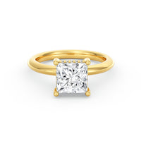 Sienna | 2ct Princess Cut Hidden Halo Engagement Ring