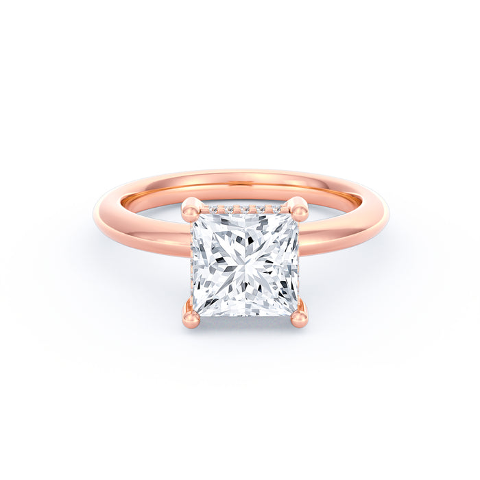 Sienna | 2ct Princess Cut Hidden Halo Engagement Ring alternate