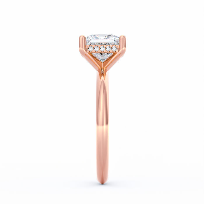 Sienna | 2ct Princess Cut Hidden Halo Engagement Ring