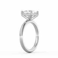 Sienna | 2ct Princess Cut Hidden Halo Engagement Ring