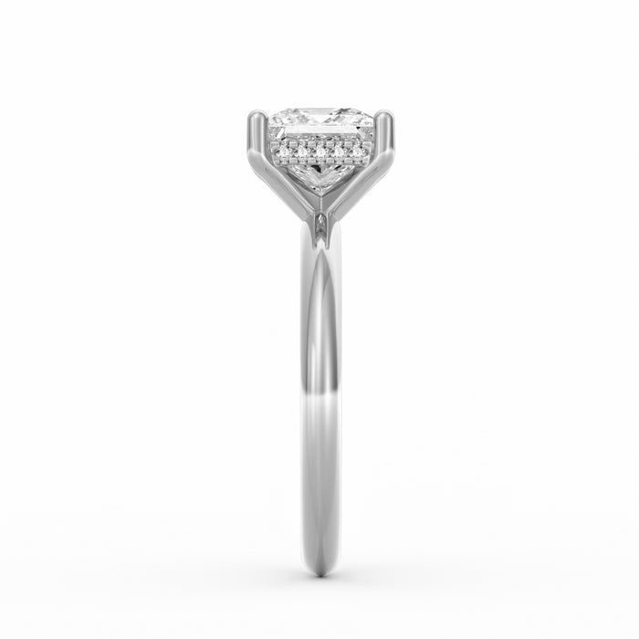 Sienna | 2ct Princess Cut Hidden Halo Engagement Ring