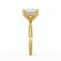 Sienna | 3ct Princess Cut Hidden Halo Engagement Ring