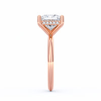 Sienna | 3ct Princess Cut Hidden Halo Engagement Ring