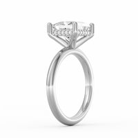 Sienna | 3ct Princess Cut Hidden Halo Engagement Ring