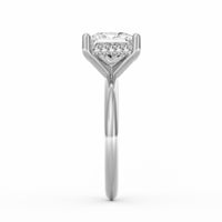 Sienna | 3ct Princess Cut Hidden Halo Engagement Ring