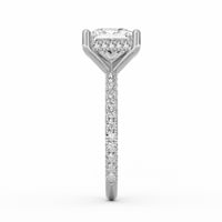 Avery | 3ct Princess Cut Pavé Band Engagement Ring