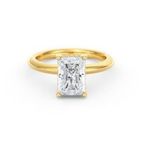 Sienna | 2ct Radiant Cut Hidden Halo Engagement Ring