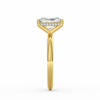 Sienna | 2ct Radiant Cut Hidden Halo Engagement Ring