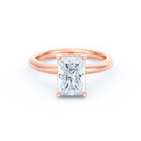 Sienna | 2ct Radiant Cut Hidden Halo Engagement Ring