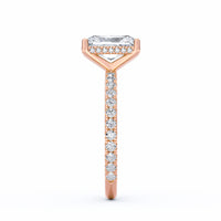 Avery | 2ct Radiant Cut Pavé Band Engagement Ring