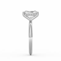 Sienna | 2ct Radiant Cut Hidden Halo Engagement Ring