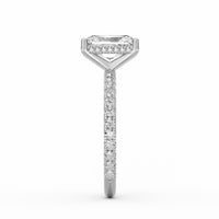 Avery | 2ct Radiant Cut Pavé Band Engagement Ring