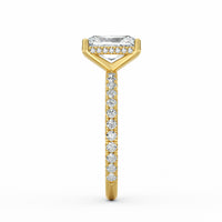 Avery | 2ct Radiant Cut Pavé Band Engagement Ring