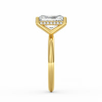 Sienna | 3ct Radiant Cut Hidden Halo Engagement Ring