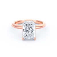 Sienna | 3ct Radiant Cut Hidden Halo Engagement Ring