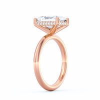 Sienna | 3ct Radiant Cut Hidden Halo Engagement Ring