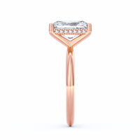 Sienna | 3ct Radiant Cut Hidden Halo Engagement Ring