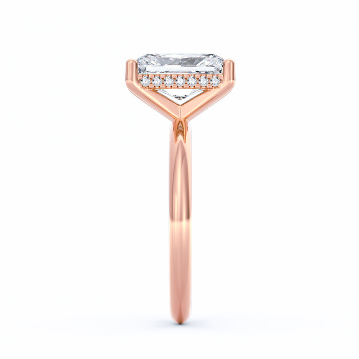 Sienna | 3ct Radiant Cut Hidden Halo Engagement Ring