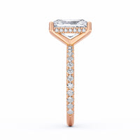 Avery | 3ct Radiant Cut Pavé Band Engagement Ring