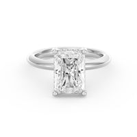 Sienna | 3ct Radiant Cut Hidden Halo Engagement Ring