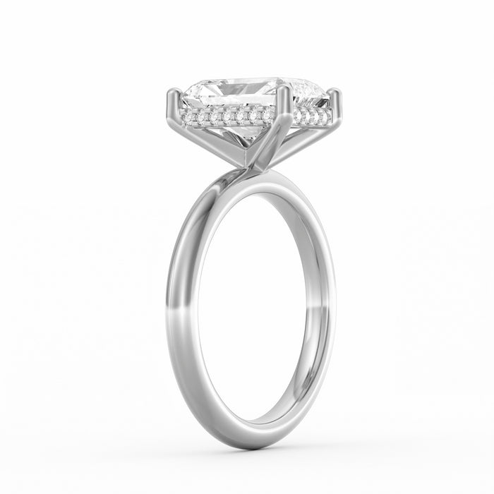 Sienna | 3ct Radiant Cut Hidden Halo Engagement Ring